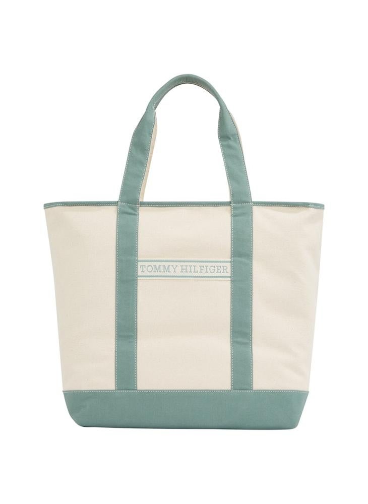 TOMMY HILFIGER SUMMER CANVAS TOTE BAG  - Image 1