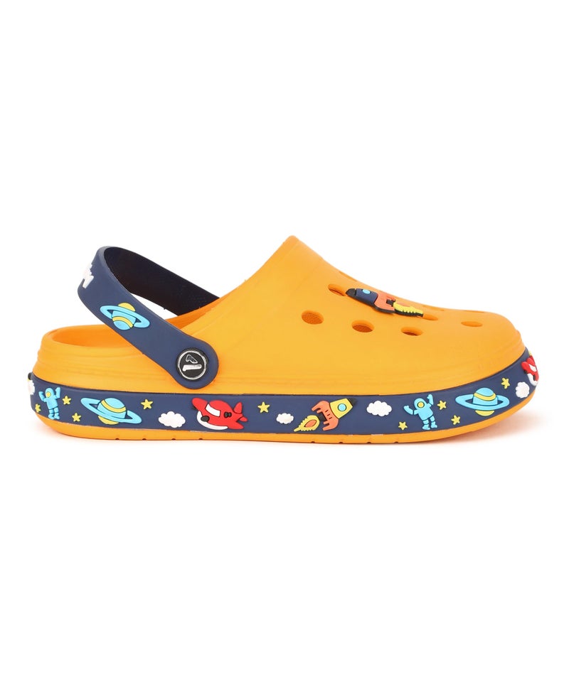 Aqualite Boy's Yellow & Navy Blue Clogs - 9 UK - Image 3