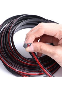Y&D Auto Rubber Weather Draft Seal Strip, 5M/16.5Ft Universal Self Adhesive Car Windshield Edge Moulding Sealing Strip Soundproof T-Type Protector Trim, Black, 8x10mm  - Image 5
