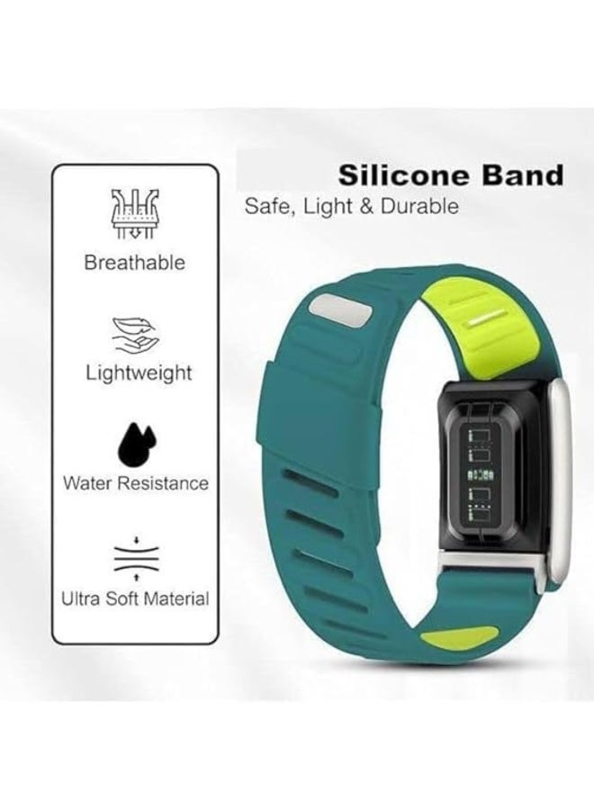 Sports Band Strap Compatible with Whoop 4.0 Devices – ECG Compatiblity, Silicone Waterproof Design, Sweatproof Strap with U-Shape include Connector (Green Yellow) - Image 3