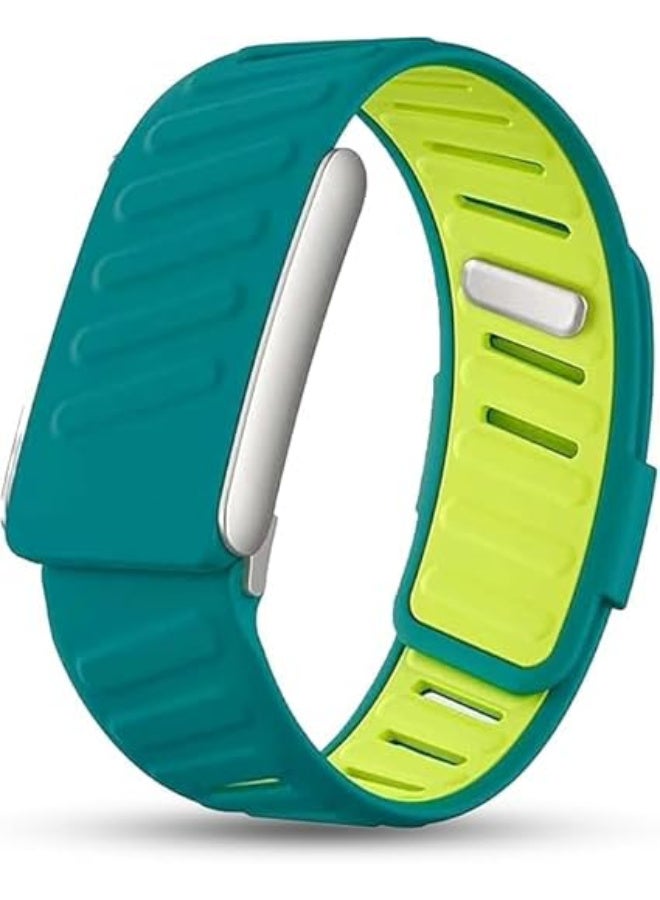 Sports Band Strap Compatible with Whoop 4.0 Devices – ECG Compatiblity, Silicone Waterproof Design, Sweatproof Strap with U-Shape include Connector (Green Yellow) - Image 1