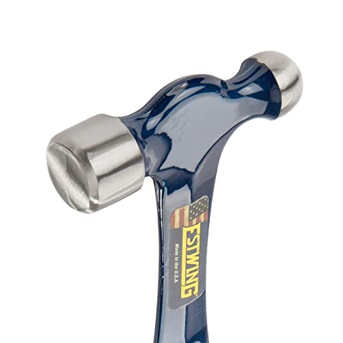 ESTWING Ball Peen Hammer - 12 oz Metalworking Tool with Forged Steel Construction & Shock Reduction Grip - E3-12BP - Image 3
