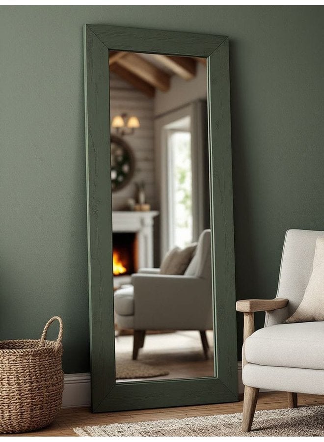 أرت وود استاند مرايا أخضر نعناعي 3 * 175 * 75 سم