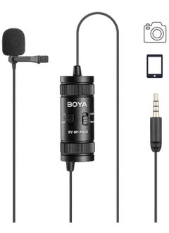 BOYA BOYA by-M1 Pro II Lavalier Microphone Noise Cancelling Omnidirectional Mic with Monitoring Port for YouTube Tiktok Interview Broadcast Content Creation  - Image 1