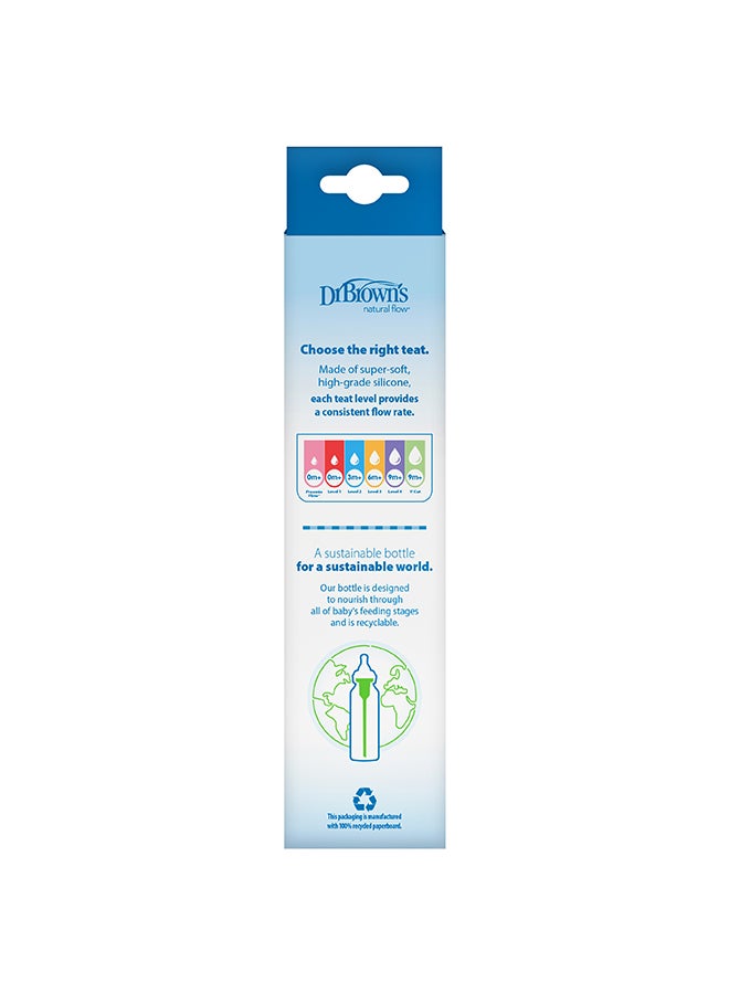Dr. Brown’s 8 oz/250 mL PP Narrow Anti-Colic Options+ Baby Bottle, 1-Pack - Image 2