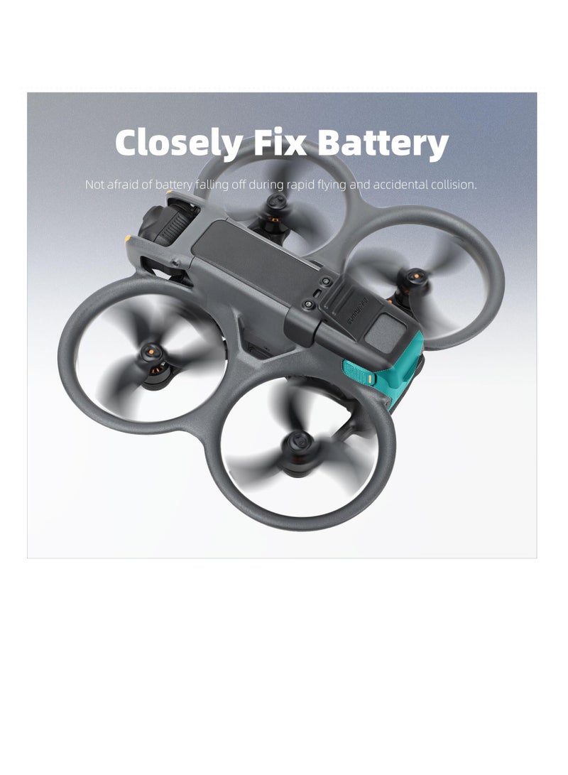 Excefore إطار حماية مشبك البطارية لـ DJI Avata 2، حامل مشبك البطارية لـ DJI Avata، ملحقات الطائرات بدون طيار، مضاد للإطلاق، مضاد للسقوط، واقي بطارية أسود - Image 3