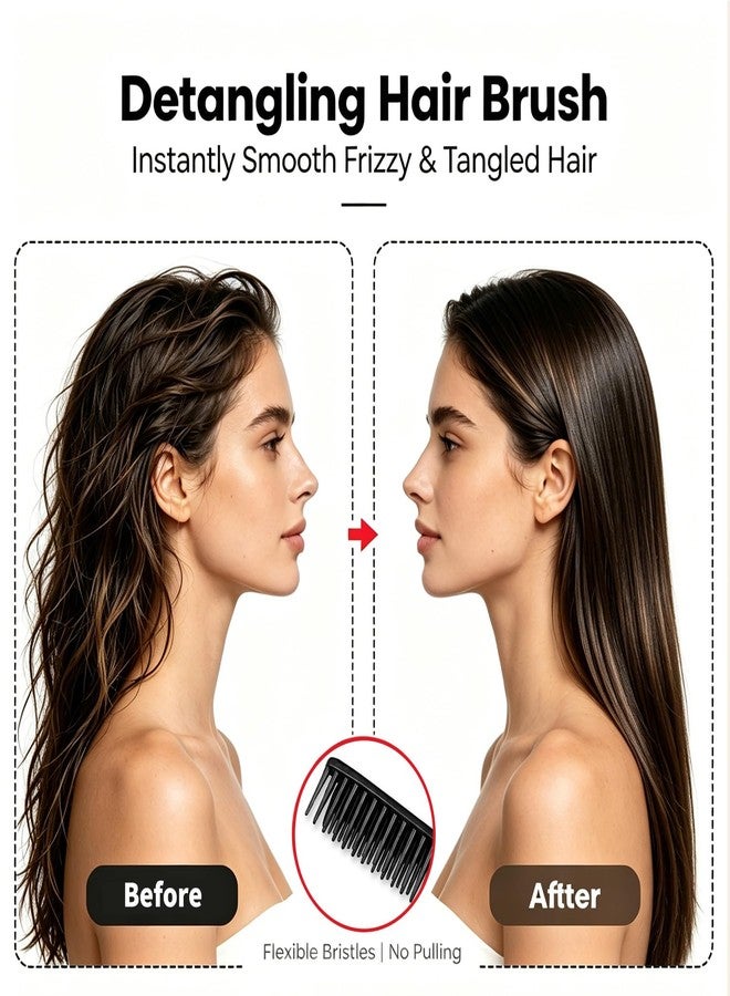 HJYOK 3 Row Comb for Natural Hair, 4PCS Three Row Comb for Curly Hair Styling Comb for Detangling, Defining and Separating Curls - Image 5
