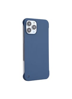Case Cover For iPhone 15 Pro ENKAY Ultra-thin Matte Frameless PC Phone Case Dark Blue