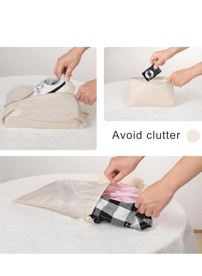 Travel Storage Bag 8 Piece Set Toiletries and Cosmetics Storage Bag Clothes Shoes Dustproof Luggage Travel Bag - Image 2