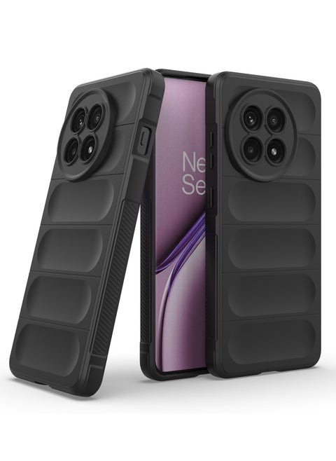 OnePlus 13R 5G - Original Magic Shield Shock-Resistant Case Cover with Ultra Protection and Soft Padded Interior (Black)