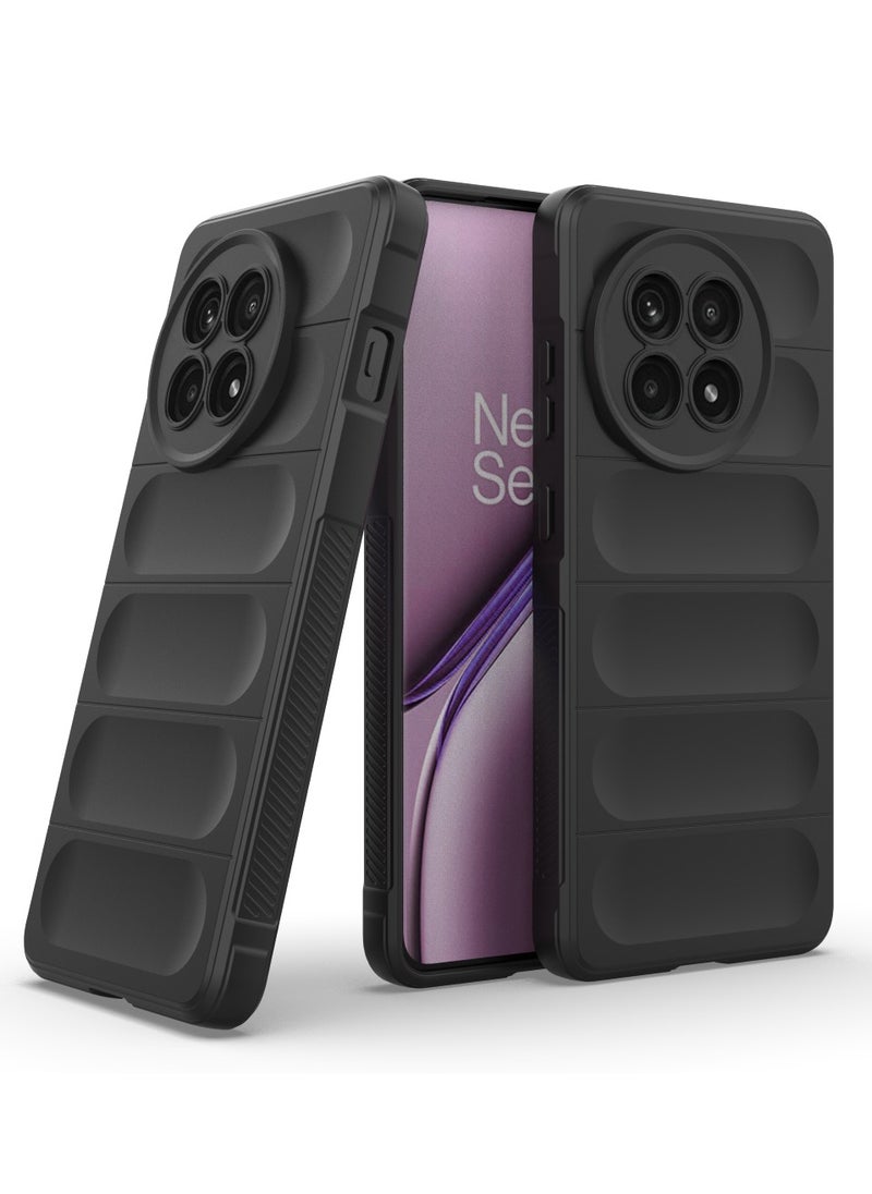 Generic - OnePlus 13R 5G - Original Magic Shield Shock-Resistant Case Cover with Ultra Protection and Soft Padded Interior (Black) - Image 1