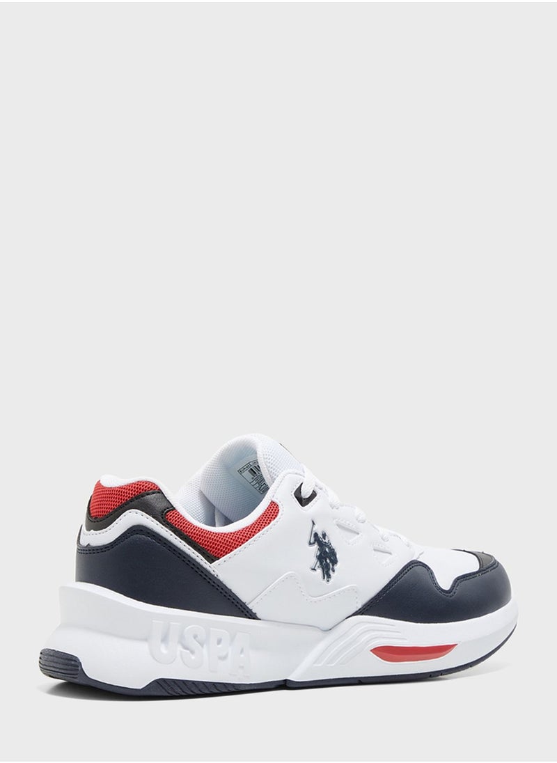 U.S. Polo Assn. - Lace Up Low Top Sneakers - Image 1