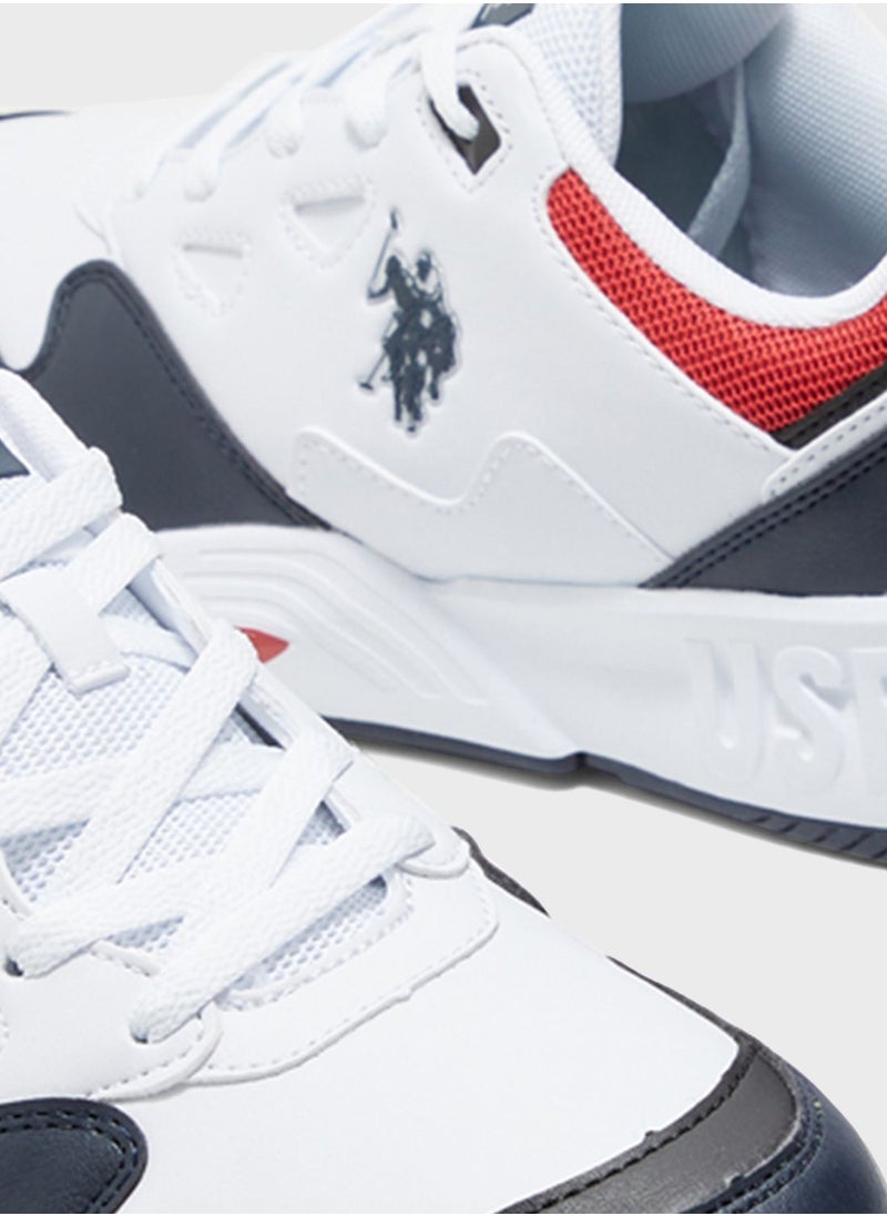 U.S. Polo Assn. - Lace Up Low Top Sneakers - Image 1