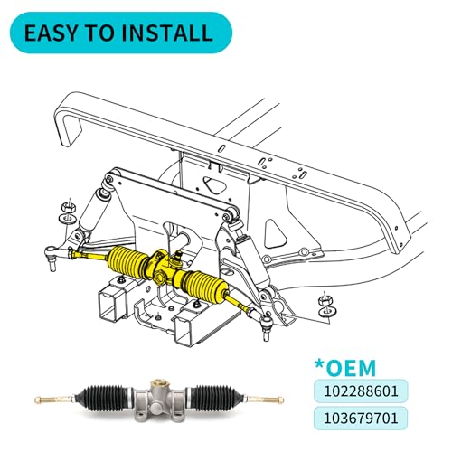 10L0L Steering Gear Box Assembly for Club Car PrecedentOnwardTempo Golf Carts 2004Up Replaces OEM 102288601 103679701 Compatible with Gas Electric Models - Image 3