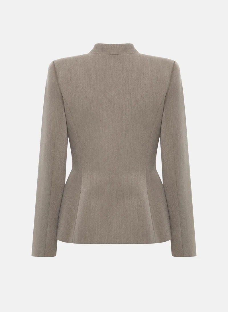 Lichi  Fitted jacket with metal clasps for Women | Best Price UAE