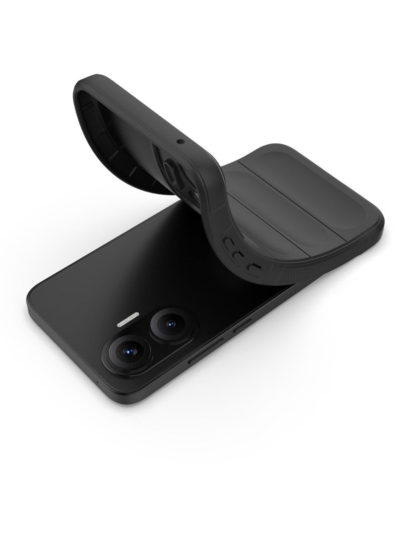 Xiaomi Poco F7 5G Case Cover – Black Magic Shield, Shockproof Protective Back Cover with Soft Padded Interior  - Image 3