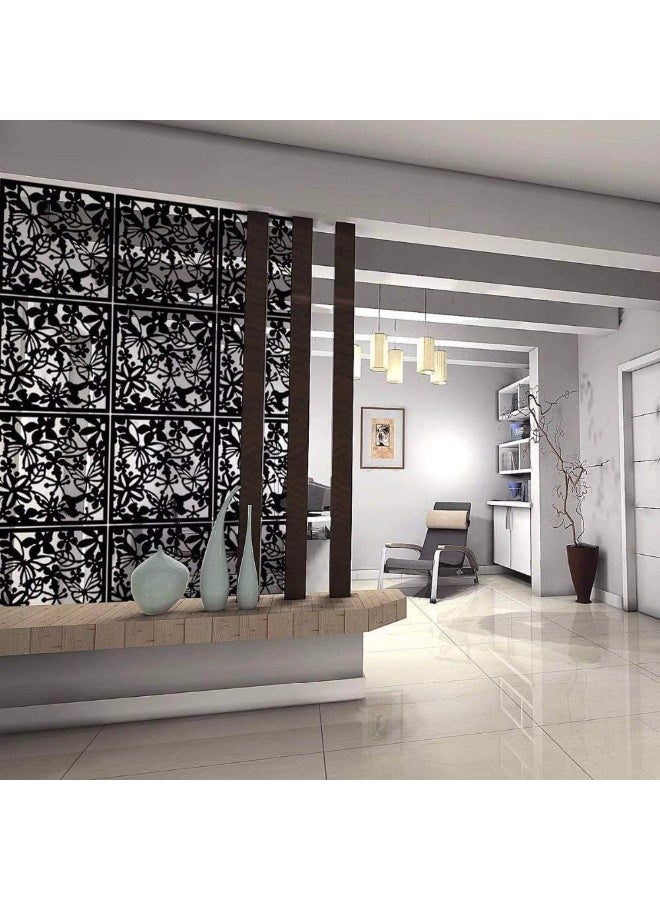 12 قطعة معلقة غرفة المقسم - شاشة لوحات PVC لغرفة المعيشة ، غرفة الطعام ، المكتب ، ديكور المطعم - Image 1