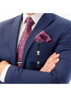HY Luxury Signature Pen, 0.5mm Business Metal Signature Pen with 2 Refills Black Ink Pen Smooth Writing Fancy Signature Pen Gift for Men Women Signature Executive(Black)  - Image 4