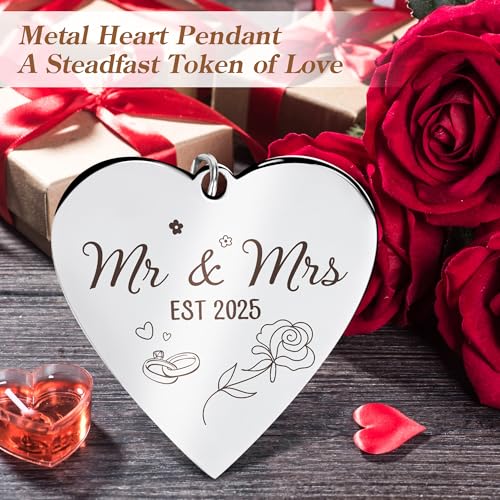 HELORAY Wedding Gifts for Couples Personalized Wedding Gifts for Newlyweds Gift Wedding Picture Frame Mr and Mrs Wedding Presents for Newlyweds Bridal Shower Gift for Bride - Image 5