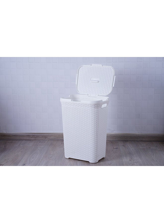 Pan Home سلة غسيل روسكوي 44.5×34.5×61 سم كريمي - Image 3