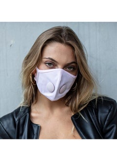 AIRINUM Airinum Urban Air Mask 2.0 - Reusable KN95 Certified Face Mask with Vent for Extra Protection - Adjustable, Washable, Reusable Face Mask with Filters - Pearl Pink, Medium  - Image 3