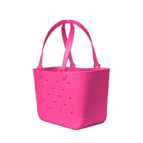 Simple Modern Large Beach Bag | Waterproof Getaway Rubber Tote with Zipper Pocket for Travel, Pool, Boat, Groceries, Sports | Malibu - Image 2