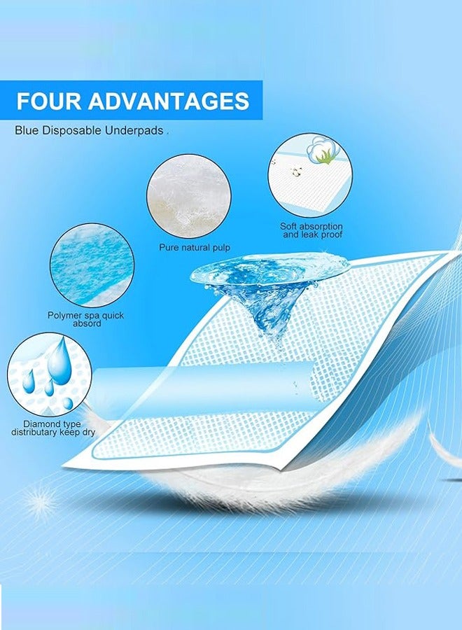50 Pack Disposable Baby Changing Pad, Leakproof Diaper Changing Portable Pad, Bed Table Protector Mat Sheet Protector Diaper Changing Pad Liner, Breathable, Waterproof  - Image 3