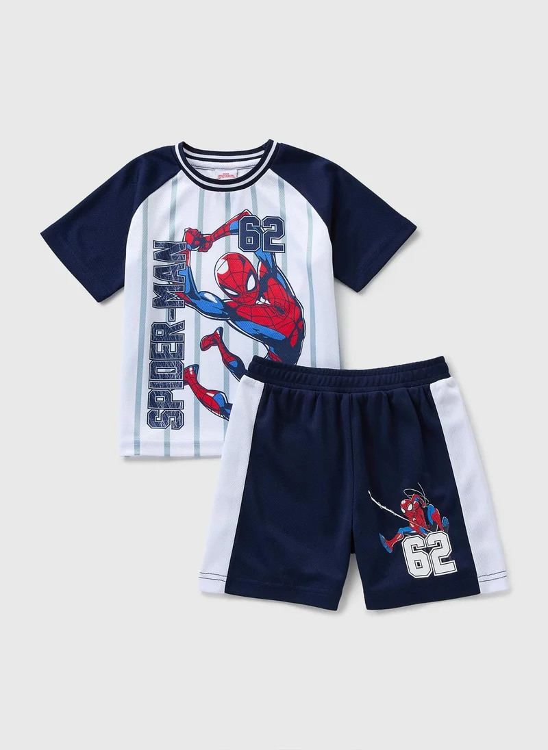 Matalan Spiderman Boys Navy Sports Set