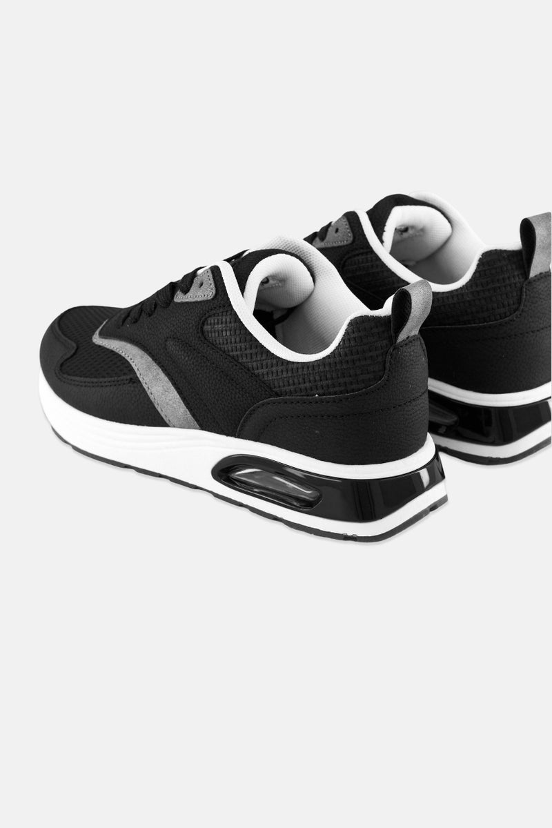 XOXO Women Lace Up Outdoor Shoes, Black - Image 2