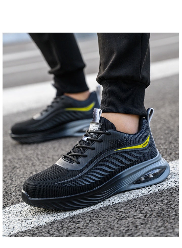 Steel Toe Shoes for Men Lightweight Safety Shoes Comfortable Puncture Proof Slip On Indestructible Work Shoes and Fashion Sneakers. - Image 1