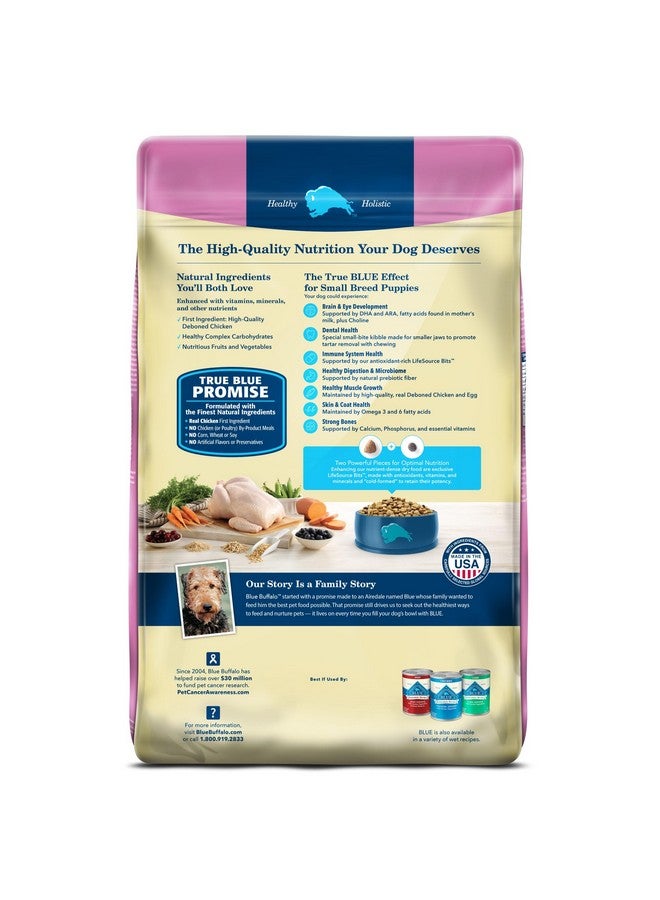 بلو بافلو طعام جاف للكلاب الصغيرة من Life Protection Formula مع حمض الدوكوساهيكسانويك والعناصر الغذائية الحيوية ومضادات الأكسدة، مصنوع من مكونات طبيعية، وصفة الدجاج والشوفان، كيس 5 أرطال - Image 2