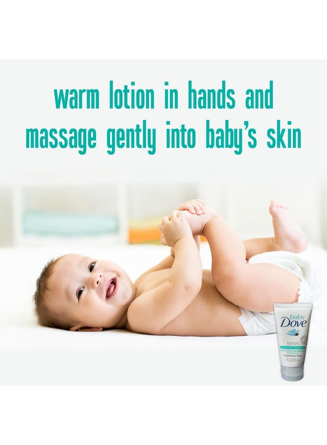 Baby Dove Sensitive Moisture Baby Lotion, 6 Pk Hypoallergenic Fragrance-Free for Sensitive Skin, Moisturizing Unscented Baby Lotion, Safe 4 Newborns Travel Size 1oz Ea - Image 5