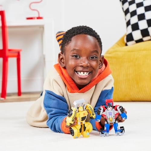 TRANSFORMERS سباق الروبوتات من ترانسفورمرز بامبلبي وستار سكرين، سهل التحويل من ألعاب الروبوت إلى ألعاب السيارات، شخصيات أكشن للأولاد والبنات 3+ (حصري على أمازون) - Image 3