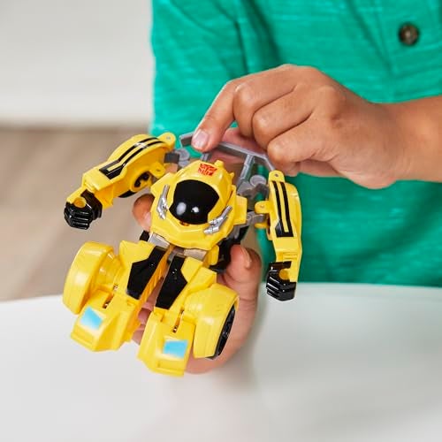 TRANSFORMERS سباق الروبوتات من ترانسفورمرز بامبلبي وستار سكرين، سهل التحويل من ألعاب الروبوت إلى ألعاب السيارات، شخصيات أكشن للأولاد والبنات 3+ (حصري على أمازون) - Image 4