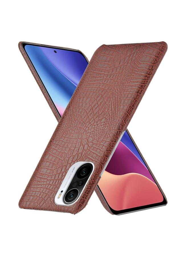 إيروريكس جراب لهاتف Xiaomi Redmi K40 / K40 Pro / Poco F3 مقاوم للصدمات من جلد التمساح PC + جراب PU - Image 2