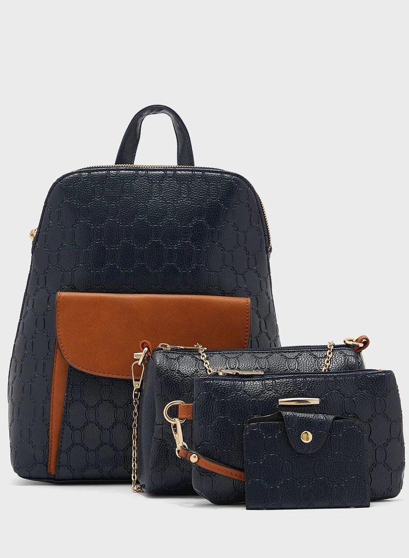 ELLA 4 Piece Backpack And Handbag Set
