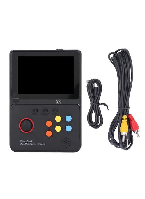 Handheld Game Console 4 Inch HD Display 8000mAh Power Bank 32GB Retro Video Game Console for Over 6 Years Old Kids Black