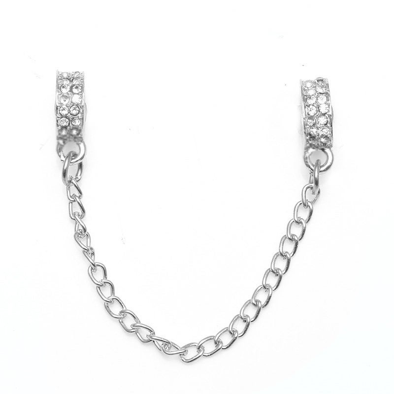 New simple DIY bracelet bracelet safety chain direct wholesale 05 Silver Gold