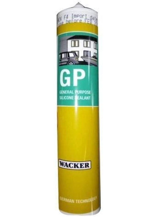 WACKER Germany Silicone Sealant General Purpose Gp (White, 280Ml)  - Image 1