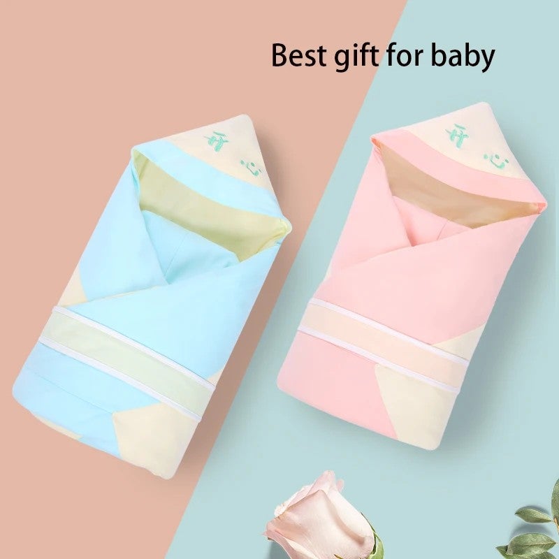Y&D Knitted Cotton Baby Swaddle Blanket - Personalized Logo, Comfortable Newborn Swaddling Wrap - Perfect for Swaddlers - Image 5