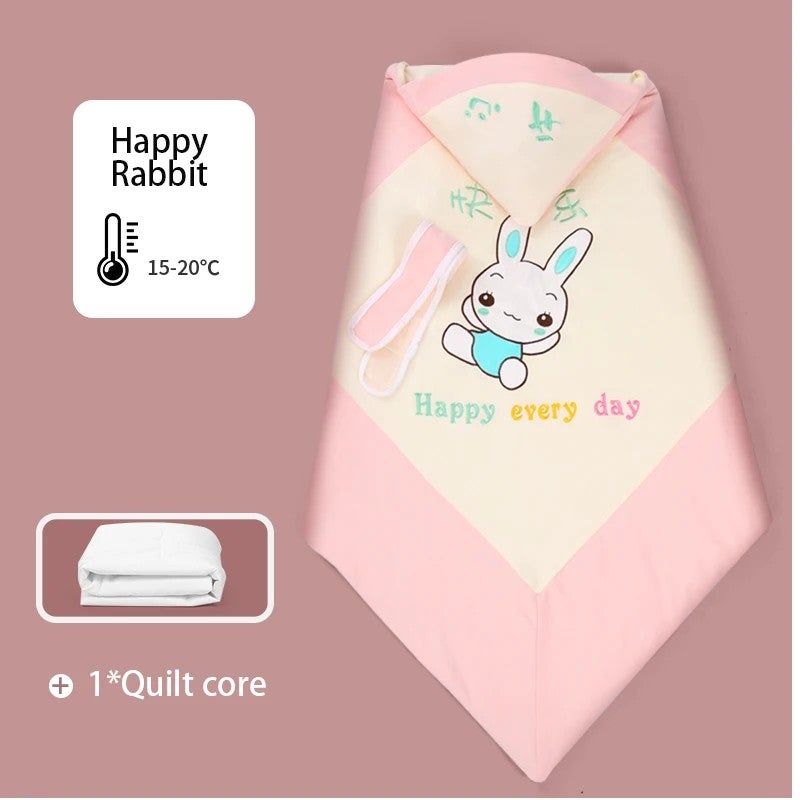 Y&D Knitted Cotton Baby Swaddle Blanket - Personalized Logo, Comfortable Newborn Swaddling Wrap - Perfect for Swaddlers - Image 1