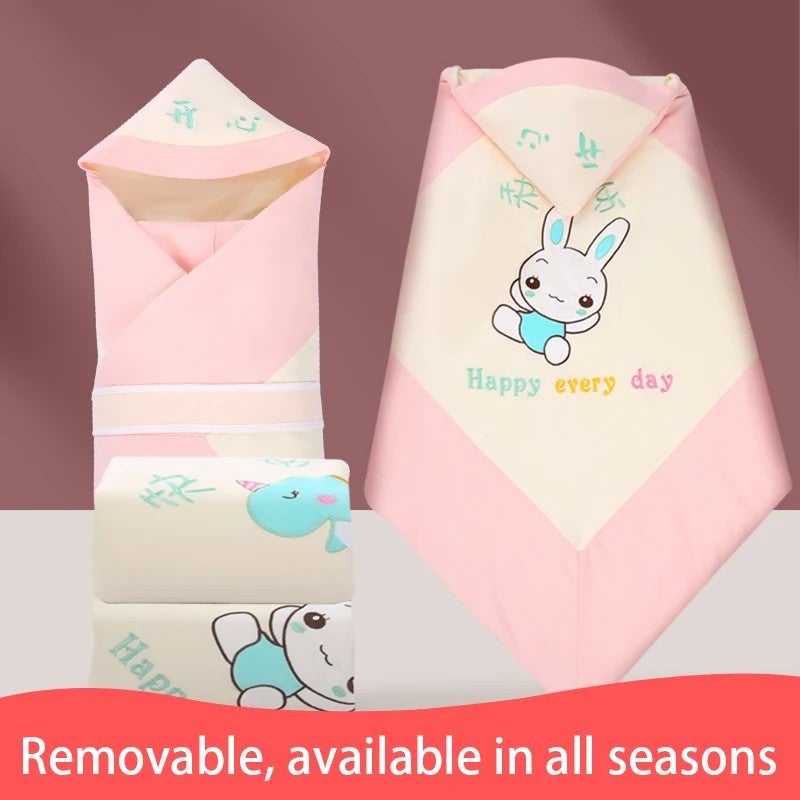 Y&D Knitted Cotton Baby Swaddle Blanket - Personalized Logo, Comfortable Newborn Swaddling Wrap - Perfect for Swaddlers - Image 3