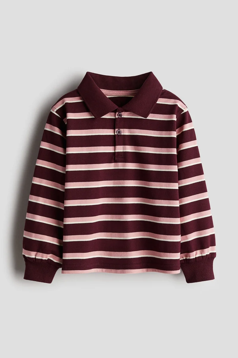 H&M Cotton Jersey Rugby Shirt