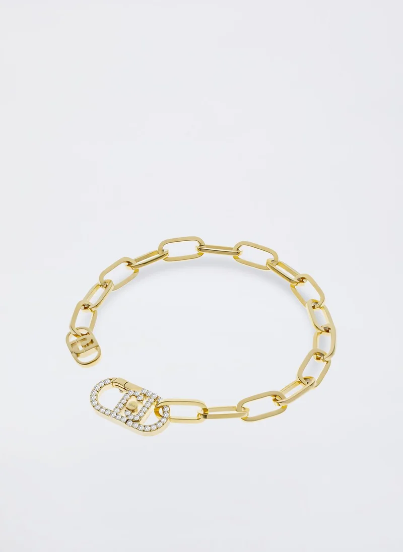Liu Jo Bracelet with rhinestones on monogram element