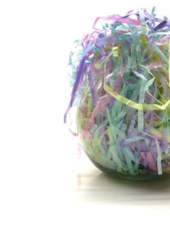 ECO SARRAS Multicolor shredded crinkle paper grass strips reusable recycled eco friendly packaging material for Diwali gift fillers wedding gift hampers product packaging premium shreds 500 GRAMS  - Image 5