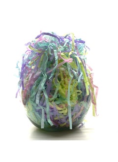 ECO SARRAS Multicolor shredded crinkle paper grass strips reusable recycled eco friendly packaging material for Diwali gift fillers wedding gift hampers product packaging premium shreds 500 GRAMS  - Image 4