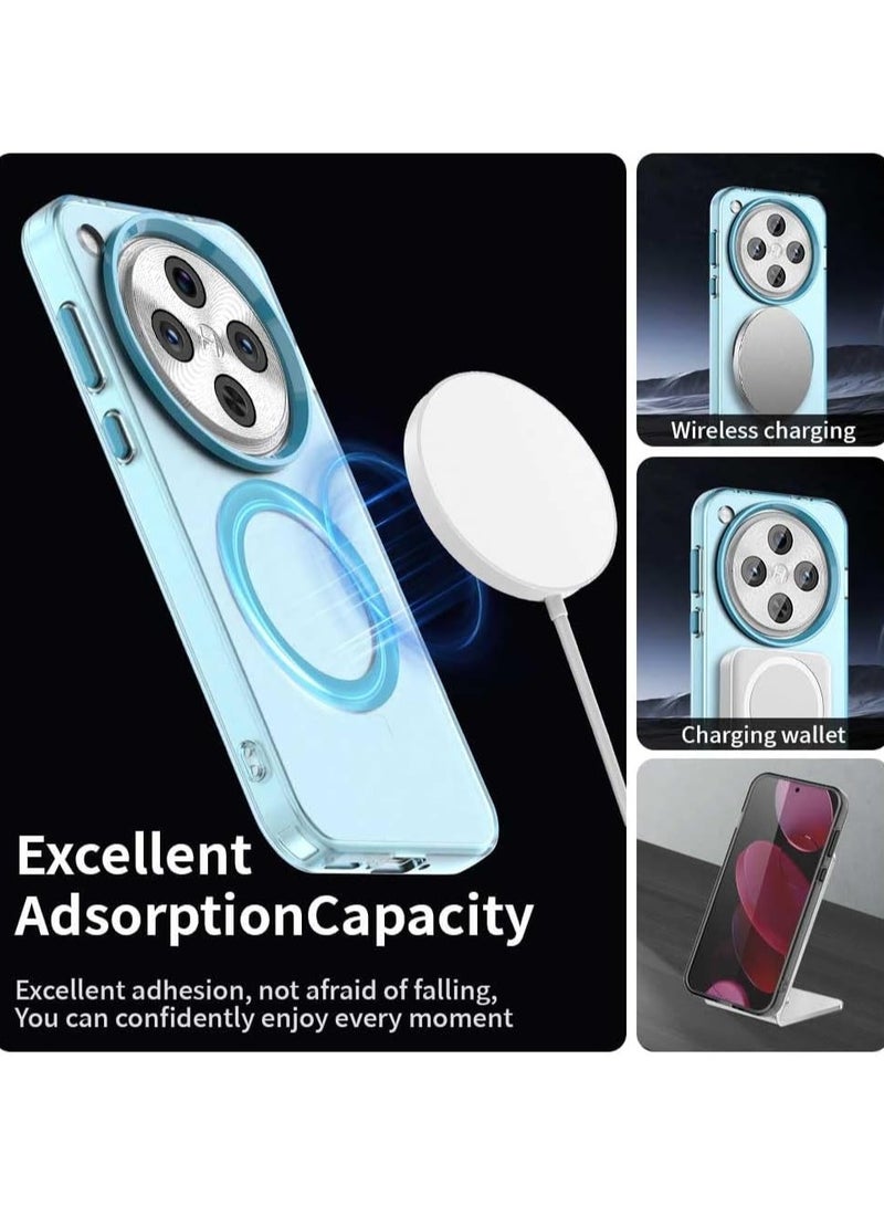 OPPO Find X8 Pro Protective Case, Compatible with MagSafe, Soft TPU + PC Hybrid Protective Case, Shock-Resistant Semi-Transparent Matte Back Scratch-Resistant Protective Case - Image 3