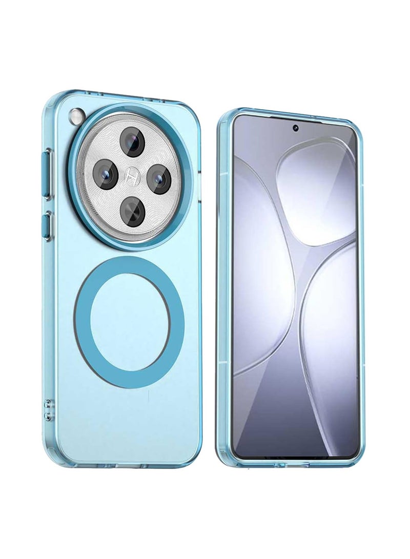 OPPO Find X8 Pro Protective Case, Compatible with MagSafe, Soft TPU + PC Hybrid Protective Case, Shock-Resistant Semi-Transparent Matte Back Scratch-Resistant Protective Case - Image 1