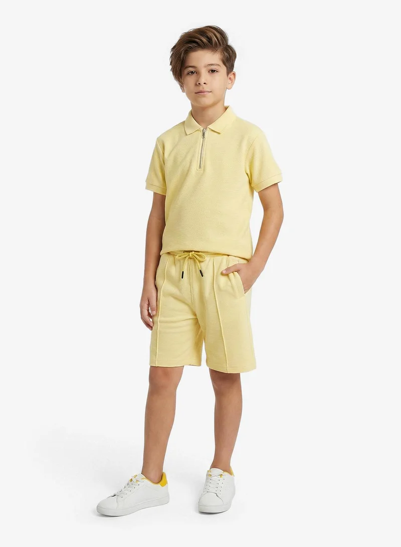 ريبلز مع نمشي Boys Short Sleeves Polo T-Shirt & Shorts Set