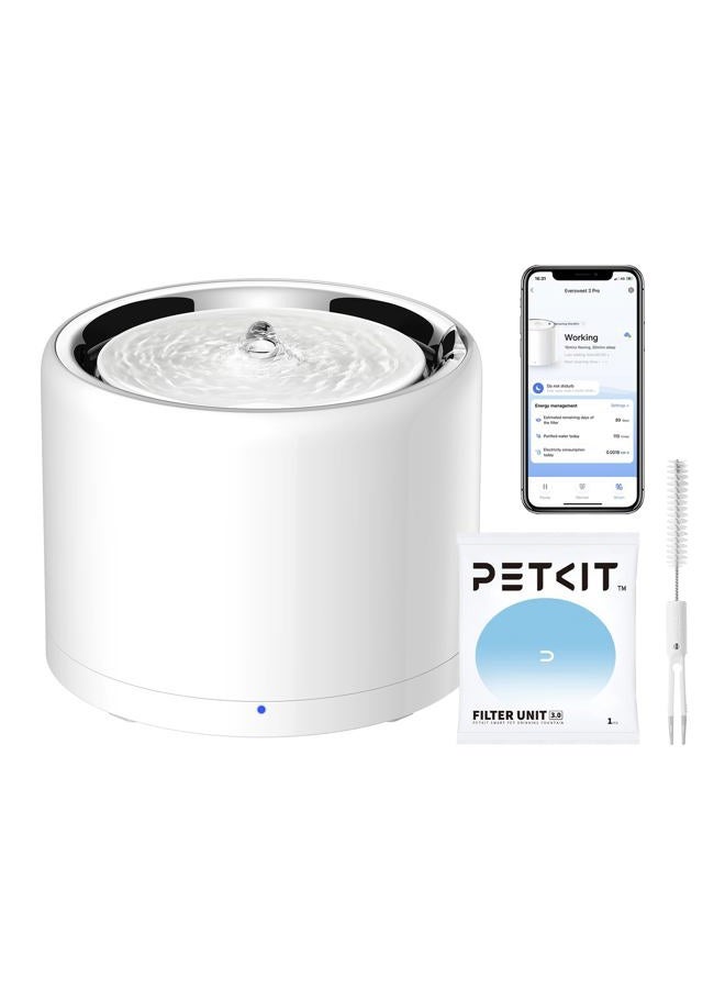 PETKIT Stainless Steel Cat Water Fountain with Wireless Pump, Dog Cat Water Fountain Dispenser,Ultra Quiet Pet Water Founatin for Cats and Small Dogs - Image 1